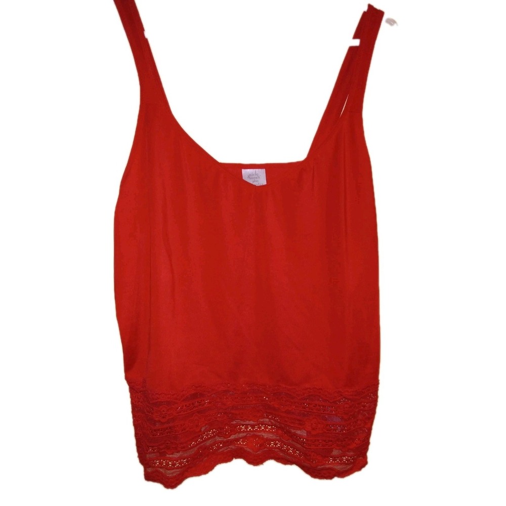 Nick & Sarah Womens SZ 3X Red Sexy Sleep‎ Top Cami Lingerie